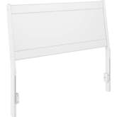 Casanova Full Panel Headboard in White Solid Wood