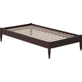Pasadena 14" Twin Platform Bed Frame in Espresso Finish Wood
