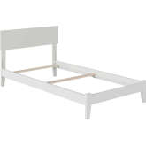 Orlando Twin XL Traditional Bed in White