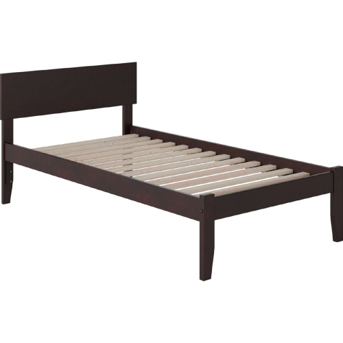 Orlando Twin Bed with Open Foot Rail in Espresso