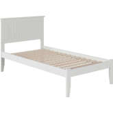 Nantucket Twin XL Bed with Open Footboard in White