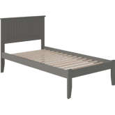 Nantucket Twin XL Platform Bed with Open Footboard in Atlantic Grey