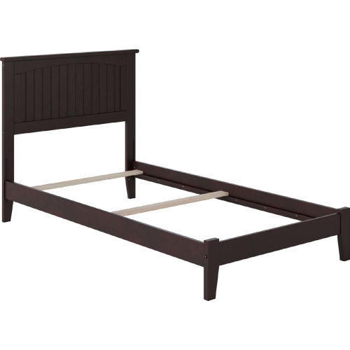 Nantucket Twin XL Bed with Open Footboard & Turbo Charger in Espresso
