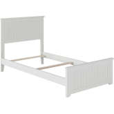 Nantucket Twin Bed with Matching Footboard in White
