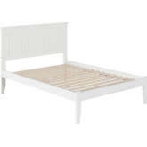 Nantucket Full Bed with Open Footboard in White