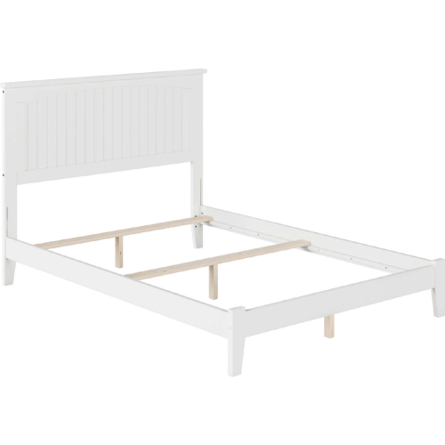 Nantucket Full Bed with Open Footboard & Turbo Charger in White