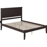 Nantucket Queen Bed with Open Footboard in Espresso