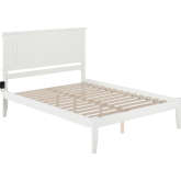 Nantucket Queen Bed with Open Footboard in White