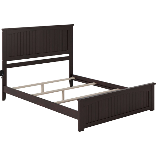 Nantucket Queen Bed with Matching Footboard in Espresso