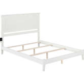 Nantucket KIng Bed with Open Footboard & Turbo Charger in White