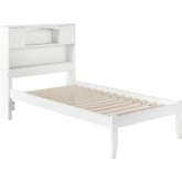 Newport Twin XL Bed with Open Footboard in White