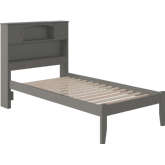 Newport Twin XL Platform Bed with Open Footboard in Atlantic Grey