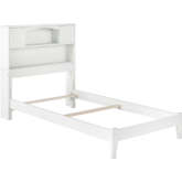 Newport Twin Bed with Open Footboard & Turbo Charger in White