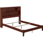 Newport Full Bed with Open Footboard & Turbo Charger in Walnut
