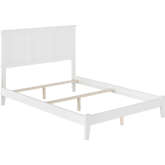 Madison Full Bed with Open Footboard & Turbo Charger in White