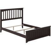 Mission Full Bed with Matching Footboard in Espresso