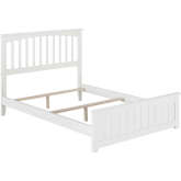 Mission Full Bed with Matching Footboard in White