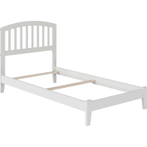 Richmond Twin XL Bed with Open Footboard & Turbo Charger in White