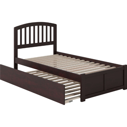 Richmond Twin Extra Long Bed with Footboard & Twin Extra Long Trundle in Espresso
