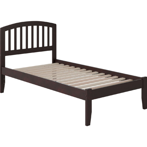 Richmond Twin Bed with Open Foot Rail in Espresso