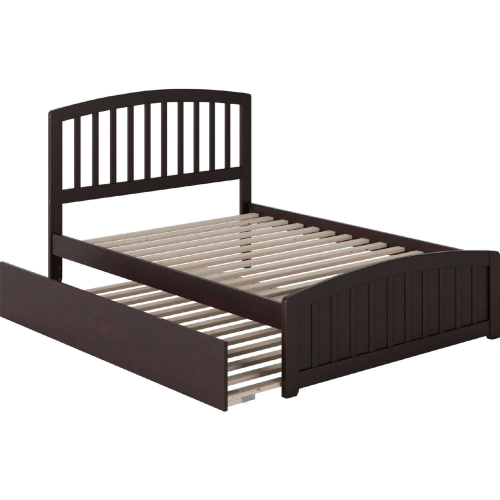Richmond Full Platform Bed with Matching Foot Board & Full Urban Trundle in Espresso