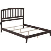 Richmond Queen Bed with Open Footboard & Turbo Charger in Espresso