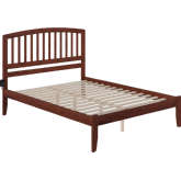 Richmond King Bed with Open Foot Rail in Antique Walnut