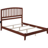 Richmond KIng Bed with Open Footboard & Turbo Charger in Walnut