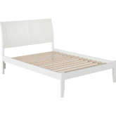 Portland Full Bed w/ Open Foot Rail in White