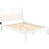 Portland Queen Platform Bed in White Finish Wood