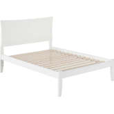 Metro Full Bed with Open Foot Rail in White