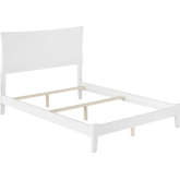 Metro Full Bed with Open Footboard & Turbo Charger in White