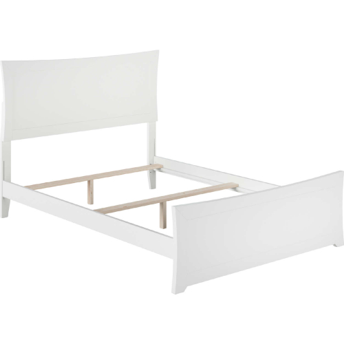 Metro Full Bed with Matching Footboard in White