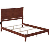 Metro Queen Bed with Open Footboard & Turbo Charger in Walnut