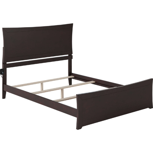 Metro Queen Bed with Matching Footboard in Espresso