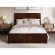 Berkshire Queen Low Profile Platform Bed with USB & Matching Footboard in Walnut Finish