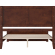 Berkshire Queen Low Profile Platform Bed with USB & Matching Footboard in Walnut Finish