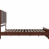Berkshire Queen Low Profile Platform Bed with USB & Matching Footboard in Walnut Finish