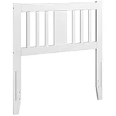 Tahoe Twin Headboard with USB Turbo Charger in White