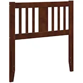 Tahoe Twin Headboard with USB Turbo Charger in Walnut