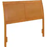 Portland Full Sleigh Panel Headboard in Light Toffee Wood