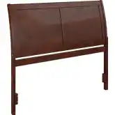 Portland Queen Sleigh Panel Headboard in Walnut Wood