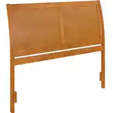 Portland Queen Sleigh Panel Headboard in Light Toffee Wood