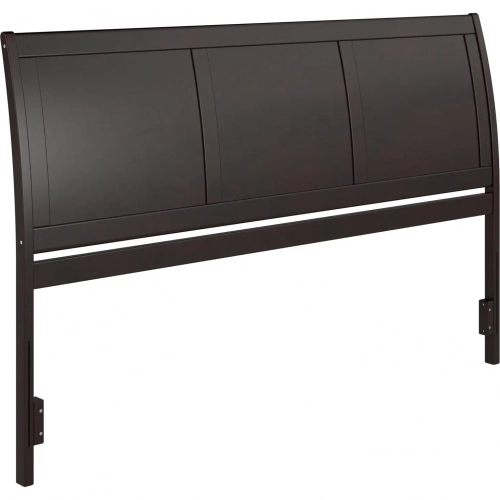 Portland King Sleigh Panel Headboard in Espresso Wood