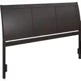 Portland King Sleigh Panel Headboard in Espresso Wood