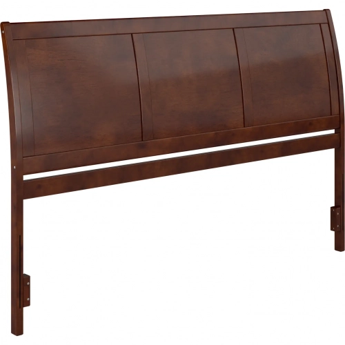 Portland King Sleigh Panel Headboard in Walnut Wood
