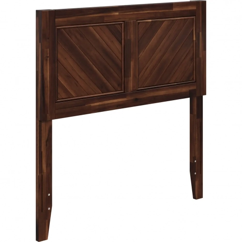 Canyon Twin Chevron Panel Headboard in Barnwood Wood