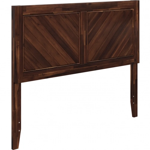 Canyon Full Chevron Panel Headboard in Barnwood Wood