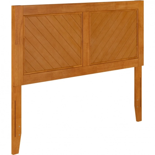 Canyon Full Chevron Panel Headboard in Light Toffee Wood