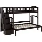 Westbrook Staircase Twin over Full Bunk Bed in Espresso